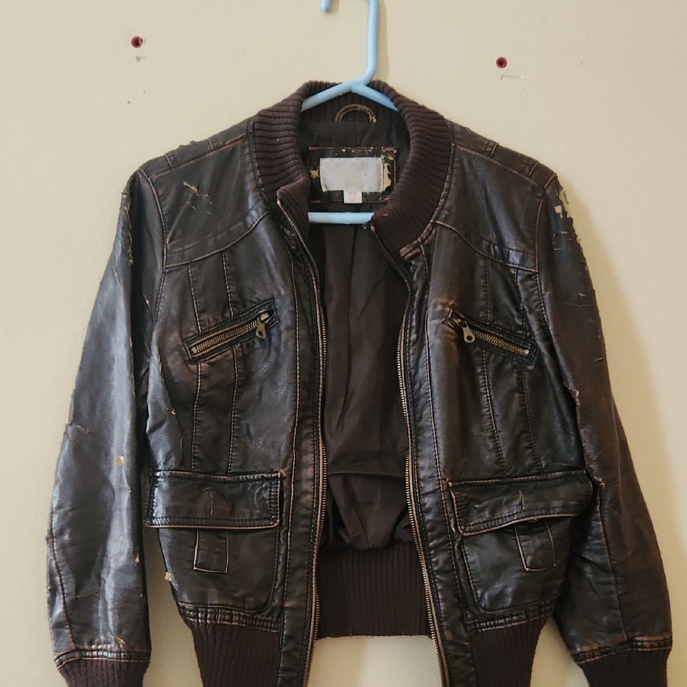 Xhilaration Dark Brown Bomber Jacket
